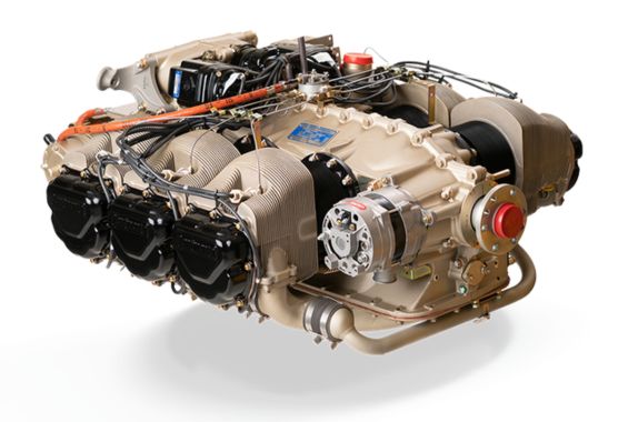 Installed TSIO-520 in airframe